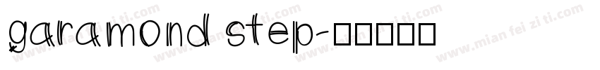 garamond step字体转换